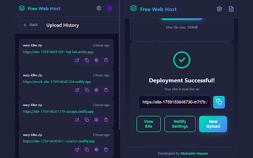 Free Web Host screenshot
