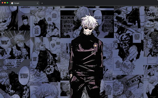 Satoru Gojo Manga Live Wallpaper - Jujutsu Kaisen New Tab screenshot