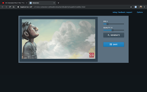 Capture to a Gif screenshot