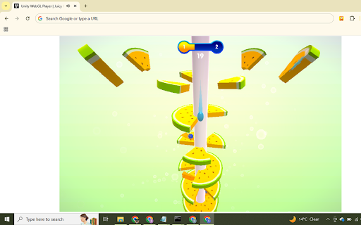 Helix Jump Fruit Game – Arcade Ball Challenge screenshot