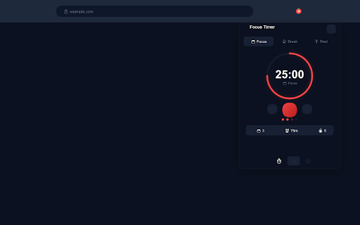 Focus Timer - Free Pomodoro & Simple Productivity Bar screenshot