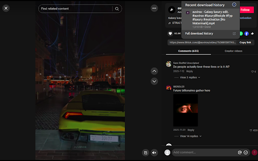 TikTok Enhanced Pro – TikTok Video Downloader by UnifyBrowse screenshot