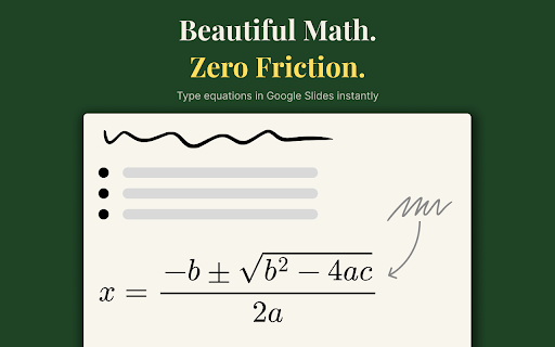 MathKit — Fast Equations for Google Slides screenshot