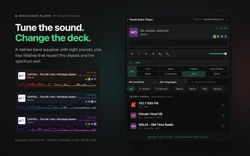 World Radio Player - Live Stations & Music screenshot