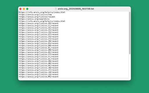 Link Klipper - Extract all links screenshot
