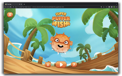 Supper Puffer Fish Game - HTML5 Game screenshot