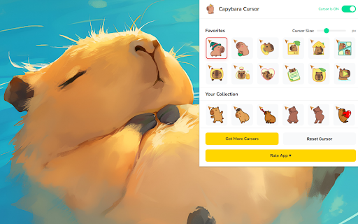 Capybara Cursor ★ Custom Cursor for Chrome™ screenshot
