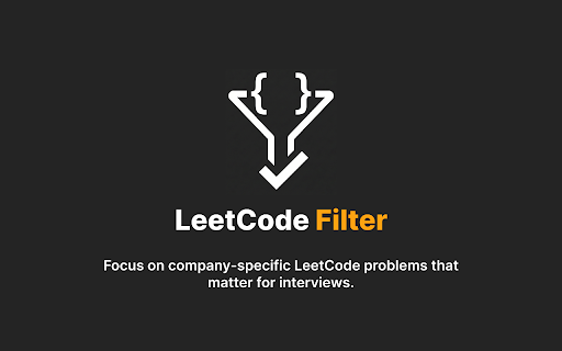 LeetCode Company Filter screenshot