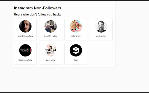 Instagram Non-Followers screenshot