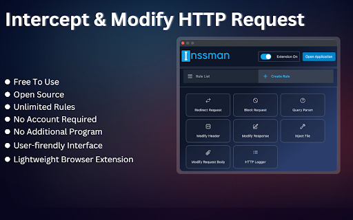 Inssman: Open-Source: Modify HTTP Request screenshot