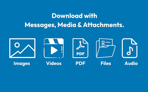 Export LinkedIn Chat with Images and Files screenshot