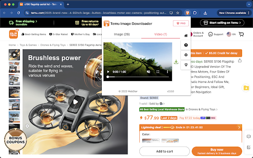 Temu Image Downloader screenshot