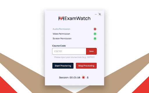 Miva Exam Watch screenshot