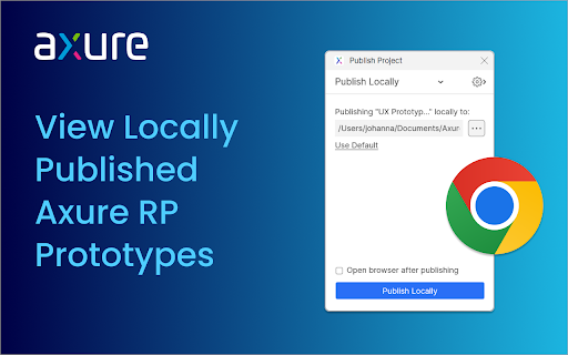 Axure RP Extension for Chrome screenshot