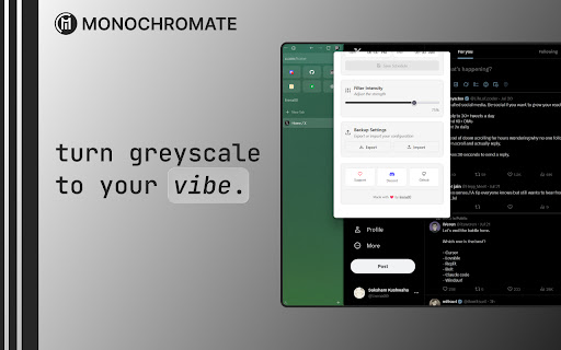 Monochromate - The Best Grayscale Extension screenshot