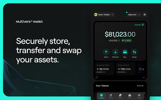 MultiversX Wallet screenshot