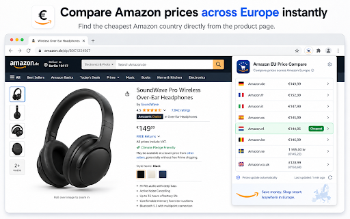 Amazon EU Price Compare - Cheapest Amazon Country screenshot