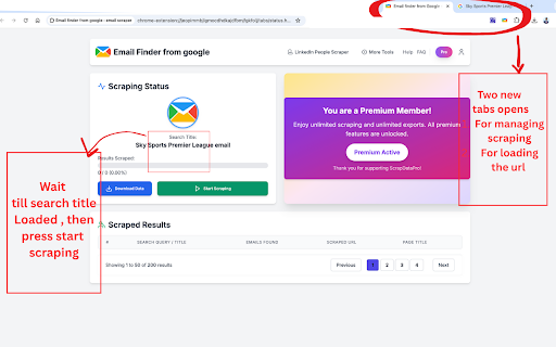 Email Finder From CSV, Export Emails From csv screenshot