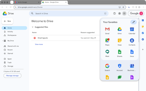 Ink for Google™ screenshot