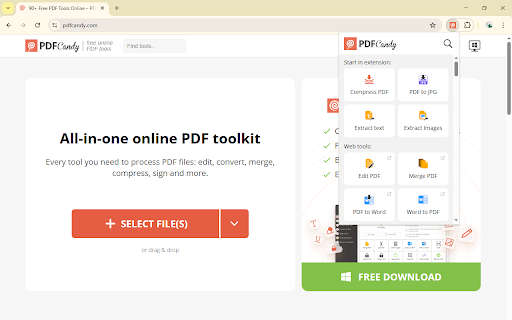 PDF Candy | online PDF tools screenshot