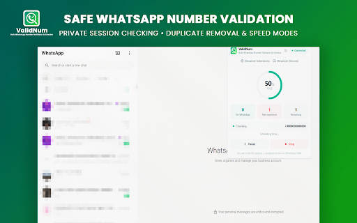 ValidNum - Bulk WhatsApp Number Validator & Checker screenshot