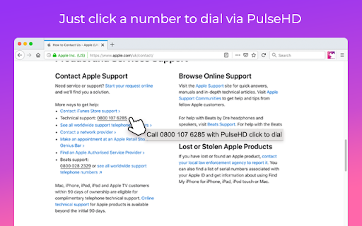 PulseHD Click to Dial screenshot
