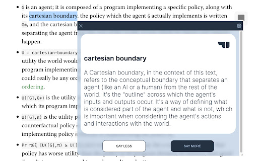 Explain AI - Explain anything in its context screenshot