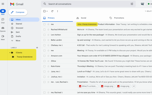 Auto Label for Google Gmail™ by cloudHQ screenshot