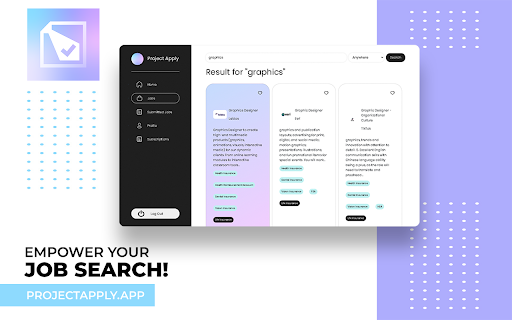 ProjectApply: AI Automated Job Search & Applications screenshot