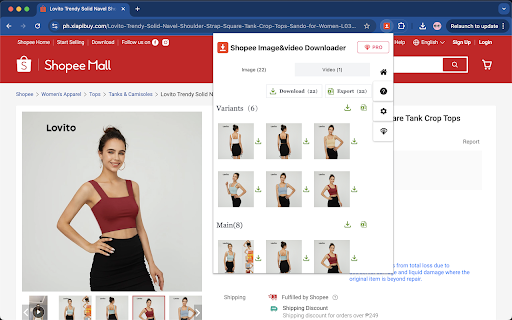 Shopee Image Downloader screenshot