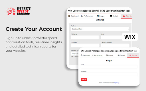 Wix Google Pagespeed Booster & Site Speed Optimization Tool screenshot
