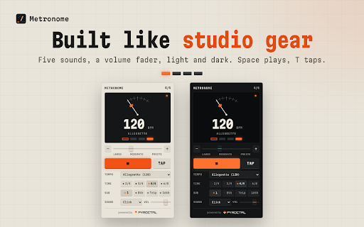 Online Metronome — Tap Tempo, BPM & Time Signatures screenshot