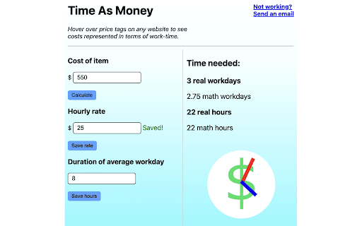Time As Money screenshot