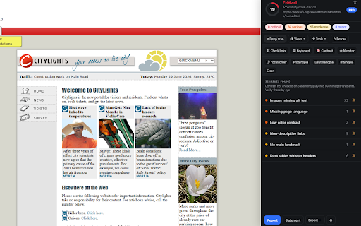 Beacon: Accessibility Checker screenshot