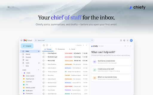 Chiefy - AI Email Assistant screenshot