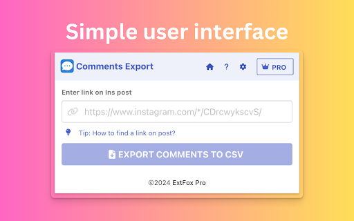 Comments Export - Post Comments Exporter and Scraper for Social Media screenshot