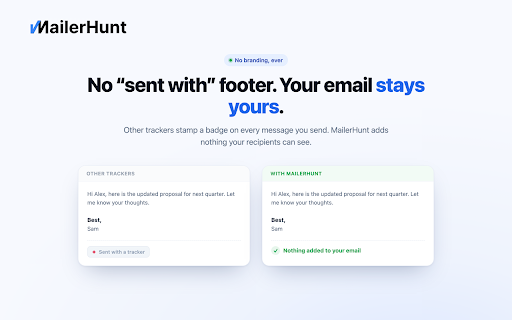 MailerHunt - Easy Email Tracker For Gmail screenshot