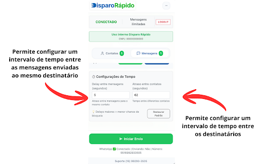 Envio em Massa WhatsApp | Disparo Rápido screenshot