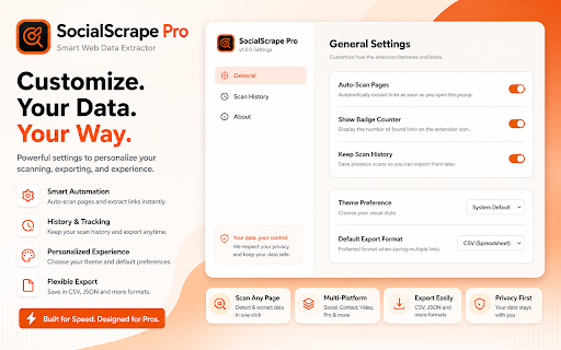 SocialScrape Pro screenshot