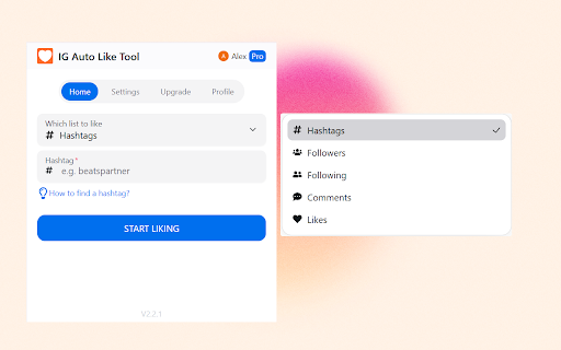 IG Auto Like Tool screenshot