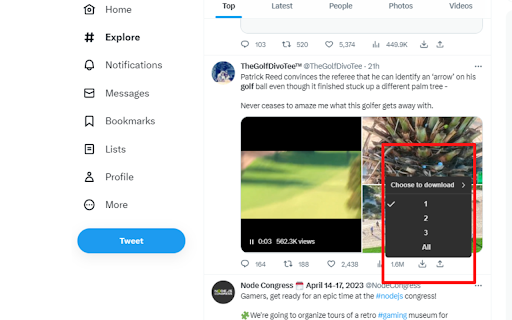 Twitter To Mp4 Downloader screenshot