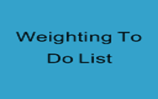 Weighting To Do List screenshot