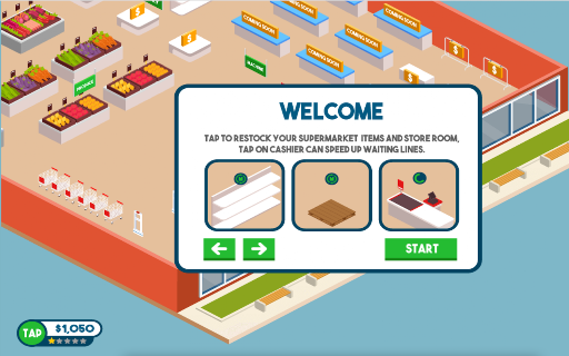Tap Supermarket - HTML5 Game screenshot
