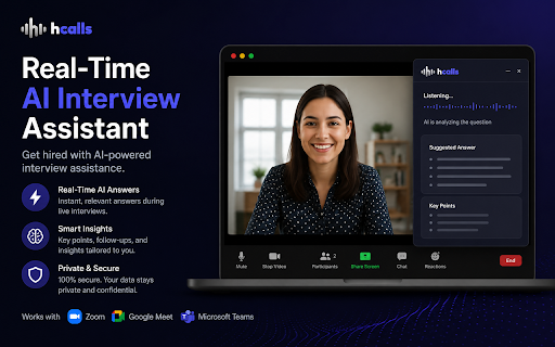 hCalls - Real-Time AI Interview Assistant & Copilot screenshot