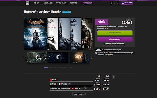 GOG Prices screenshot
