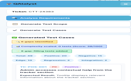 QAtalyst - AI Test Case Generator screenshot