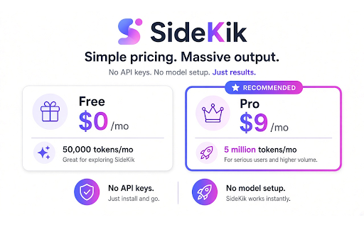 SideKik screenshot
