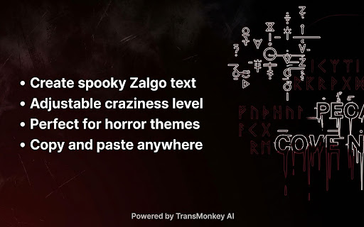 Zalgo Text Generator screenshot