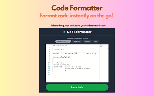 Code Formatter screenshot