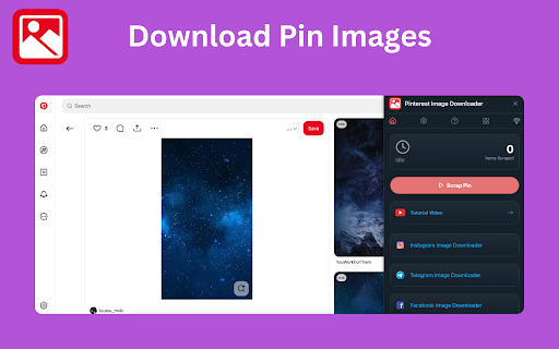 Pinterest Images Downloader screenshot